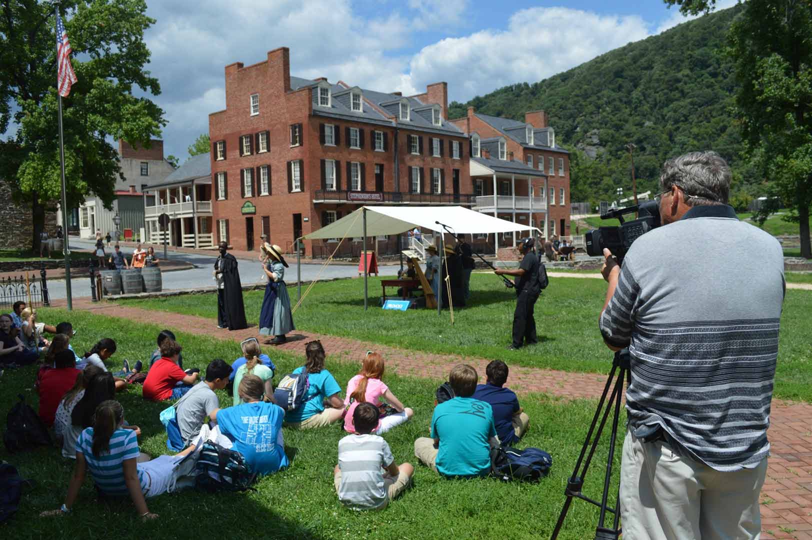 Roland on location at Harpers Ferry National Park 2015 scene 3